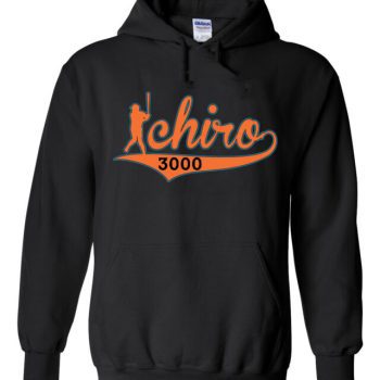 Ichiro Suzuki Miami Marlins "3000" Hooded Sweatshirt Hoodie