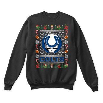 Indianapolis Colts X Grateful Dead Christmas Ugly Sweater Unisex T-Shirt Kid T-Shirt LTS2656