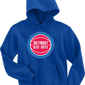 Isiah Thomas Bill Laimbeer Detroit Pistons "Bad Boys Logo" Hooded Sweatshirt Unisex Hoodie