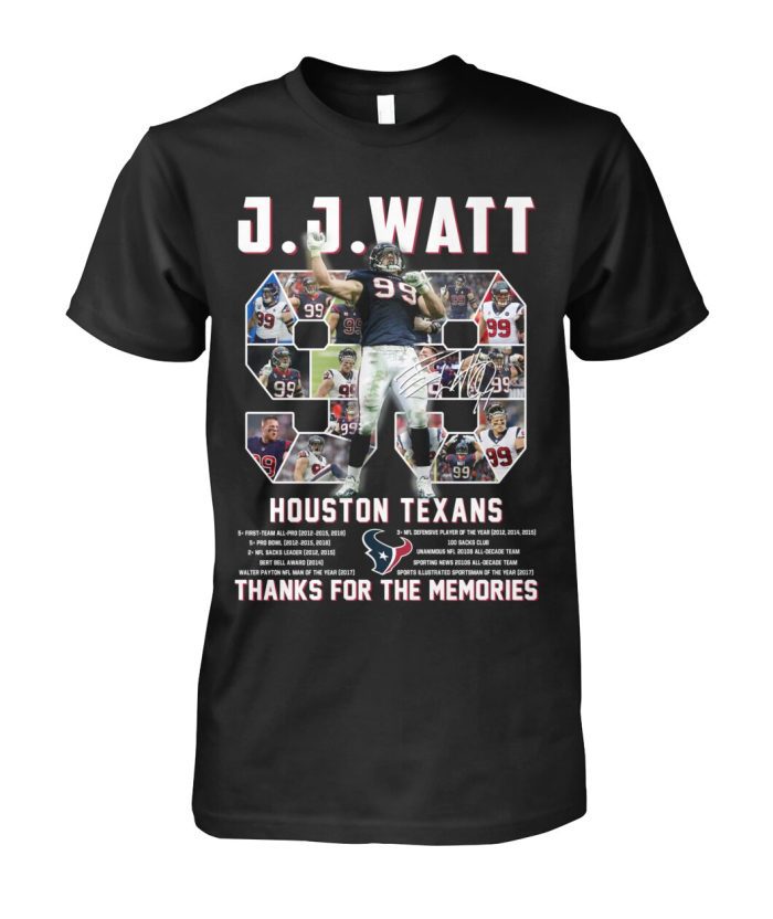 J.J.Watt Houston Texans Thanks For The Memories Unisex T-Shirt Kid T-Shirt LTS4274