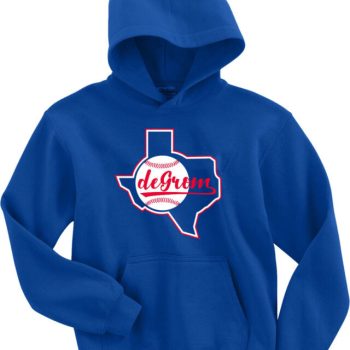 Jacob Degrom Texas Rangers Old School Logo Crew Hooded Sweatshirt Unisex Hoodie