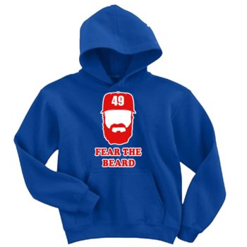 Jake Arrieta Chicago Cubs "Fear The Beard" Hooded Sweatshirt Hoodie