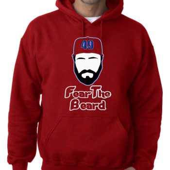 Jake Arrieta Philadelphia Phillies "Fear The Beard" Hooded Sweatshirt Hoodie