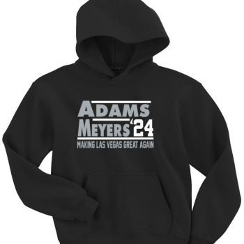 Jakobi Meyers Davante Adams Las Vegas Raiders 2024 Crew Hooded Sweatshirt Unisex Hoodie