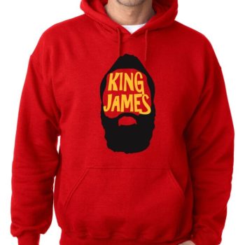 James Harden Houston Rockets "King James" Hooded Sweatshirt Hoodie