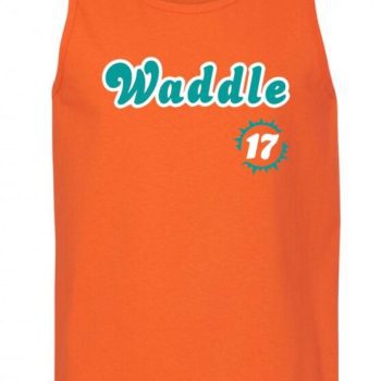 Jaylen Waddle Miami Dolphins 17 Logo Unisex Tank Top