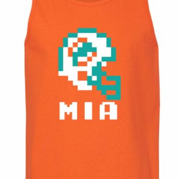 Jaylen Waddle Miami Dolphins Tecmo Bowl Helmet Unisex Tank Top