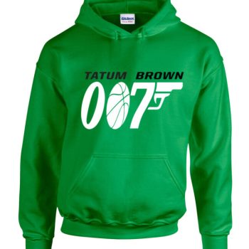 Jayson Tatum Jaylen Brown Boston Celtics "007' Hooded Sweatshirt Unisex Hoodie