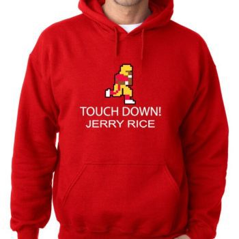 Jerry Rice "Tecmo Touchdown" Hooded Sweatshirt Hoodie