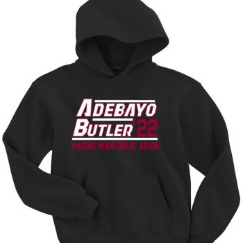 Jimmy Butler Bam Adebayo Miami Heat Vice City 2022 Crew Hooded Sweatshirt Unisex Hoodie