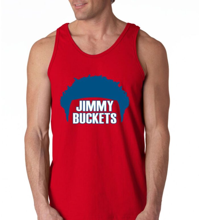 Jimmy Butler Philadelphia 76Ers "Buckets Hair" Unisex Tank Top