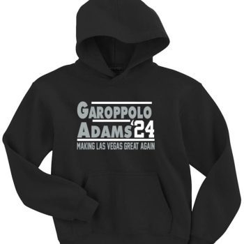 Jimmy Garoppolo Davante Adams Las Vegas Raiders 2024 Crew Hooded Sweatshirt Unisex Hoodie