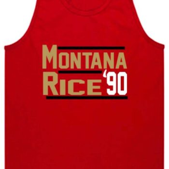 Joe Montana Jerry Rice San Francisco 49Ers "90" Unisex Tank Top