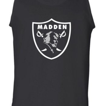 John Madden Oakland Las Vegas Raiders Logo Unisex Tank Top