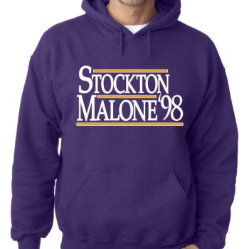Karl Malone John Stockton Utah Jazz "98" Hooded Sweatshirt Unisex Hoodie Hooded