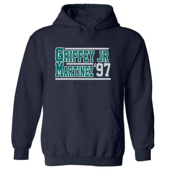 Ken Griffey Jr Edgar Martinez Seattle Mariners 1997 Crew Hooded Sweatshirt Unisex Hoodie