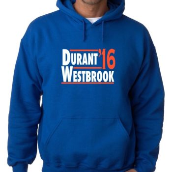 Kevin Durant Russell Westbrook Oklahoma City Thunder "2016" Hooded Sweatshirt Unisex Hoodie