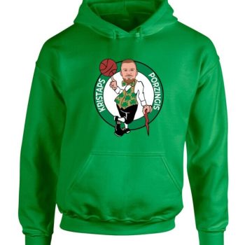 Kristaps Porzingis Boston Celtics Logo Crew Hooded Sweatshirt Unisex Hoodie