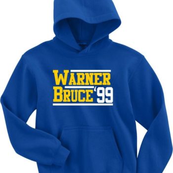Kurt Warner Isaac Bruce St Louis Los Angeles Rams 99 Crew Hooded Sweatshirt Unisex Hoodie