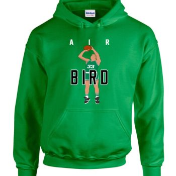Larry Bird Boston Celtics Air Pic Crew Hooded Sweatshirt Unisex Hoodie