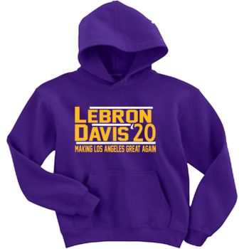 Lebron James Anthony Davis Ad The Brow Los Angeles Lakers 2020 Hooded Sweatshirt Unisex Hoodie
