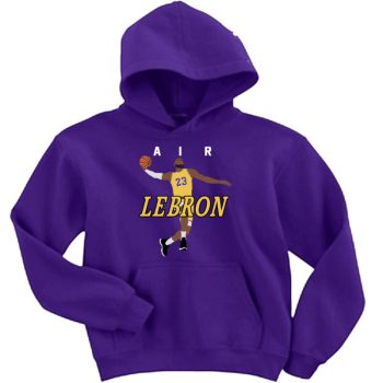 Lebron James Lakers Los Angeles "Air Pic" Hooded Sweatshirt Unisex Hoodie