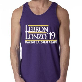 Lebron James Lonzo Ball Los Angeles Lakers "Lonzo Lebron 19" Unisex Tank Top