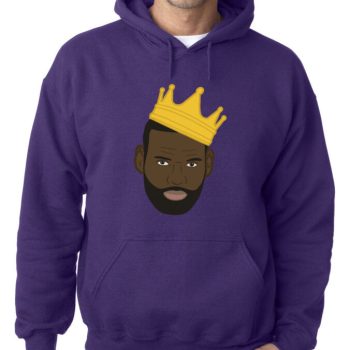 Lebron James Los Angeles Lakers "King James Pic" Hooded Sweatshirt Unisex Hoodie
