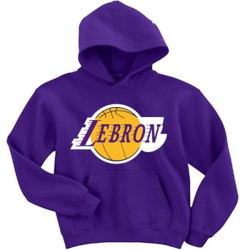Lebron James Los Angeles Lakers "Logo" Hooded Sweatshirt Unisex Hoodie