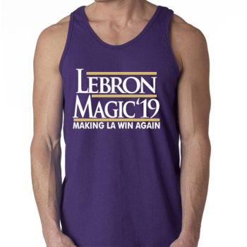 Lebron James Magic Johnson Los Angeles Lakers "19" Unisex Tank Top