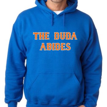 Lucas Duda New York Mets "The Duda Abides" Hooded Sweatshirt Hoodie