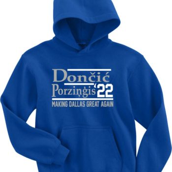 Luka Doncic Kristaps Porzingis Dallas Mavericks 2022 Crew Hooded Sweatshirt Unisex Hoodie