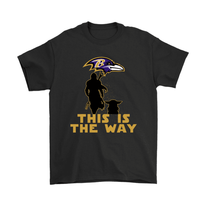 Mandalorian And Baby Yoda This Is The Way Baltimore Ravens Unisex T-Shirt Kid T-Shirt LTS111