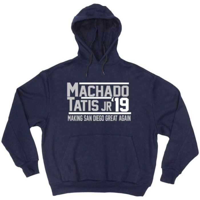 Manny Machado Fernando Tatis Jr San Diego Padres 2019 Hooded Sweatshirt Unisex Hoodie