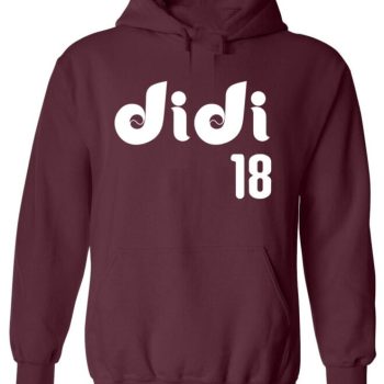 Maroon Sir Didi Gregorious Philadelphia Phillies Logo Crew Hooded Sweatshirt Unisex Hoodie