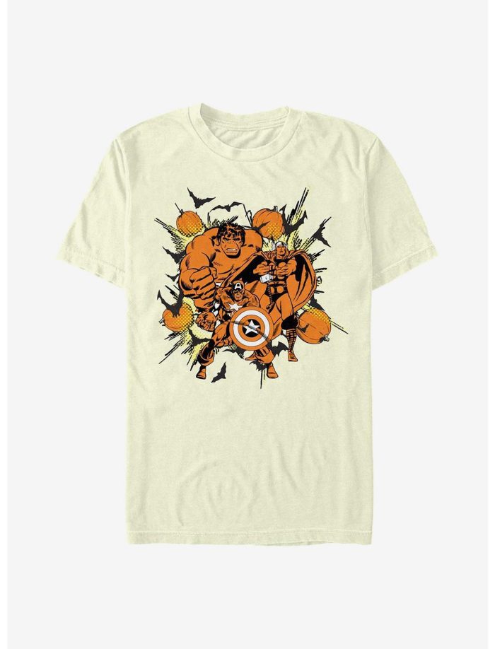 Marvel Avengers Group Pumpkin Kid Tee - Unisex T-Shirt HTS2647