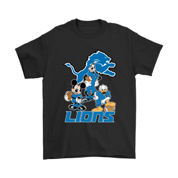 Mickey Donald Goofy The Three Detroit Lions Football Unisex T-Shirt Kid T-Shirt LTS3665
