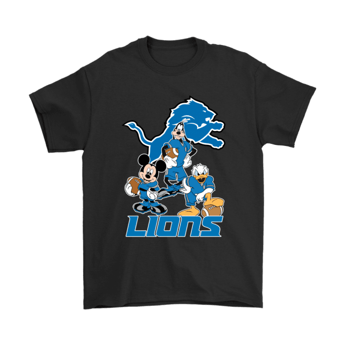 Mickey Donald Goofy The Three Detroit Lions Football Unisex T-Shirt Kid T-Shirt LTS3665