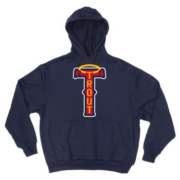 Mike Trout Los Angeles Anaheim Angels Trout Logo Hooded Sweatshirt Hoodie