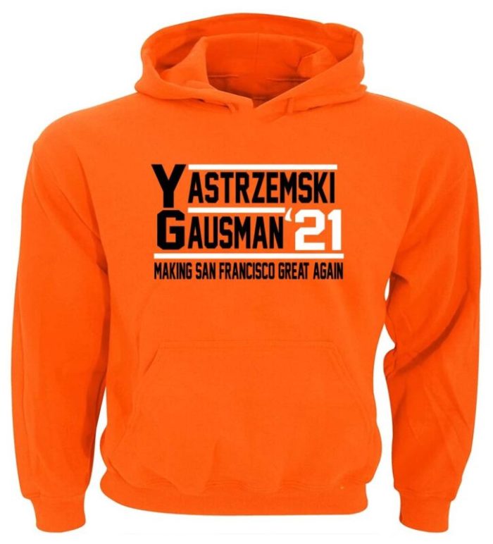 Mike Yastrzemski Kevin Gausman San Francisco Giants 2021 Crew Hooded Sweatshirt Unisex Hoodie