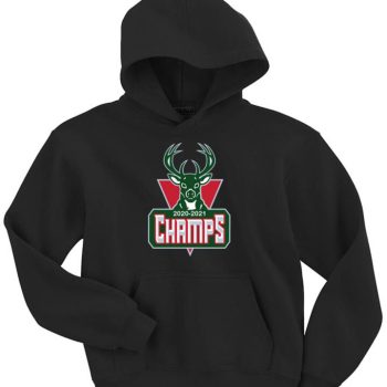 Milwaukee Bucks 2020 2021 Champions Champs Crew Hooded Sweatshirt Unisex Hoodie