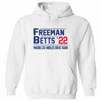 Mookie Betts Freddie Freeman La Los Angeles Dodgers 22 Crew Hooded Sweatshirt Unisex Hoodie