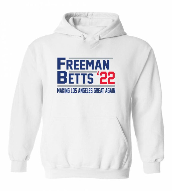 Mookie Betts Freddie Freeman La Los Angeles Dodgers 22 Crew Hooded Sweatshirt Unisex Hoodie