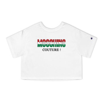 Moschino Couture Italy Champion Women Cropped T-Shirt CTB2882