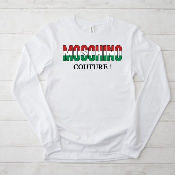 Moschino Couture Italy Kid Tee Unisex Longsleeve Shirt LTB0891