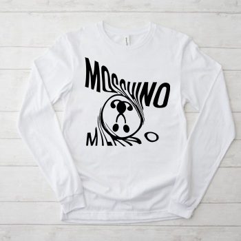 Moschino Double Question Mark Logo Kid Tee Unisex Longsleeve Shirt LTB0901