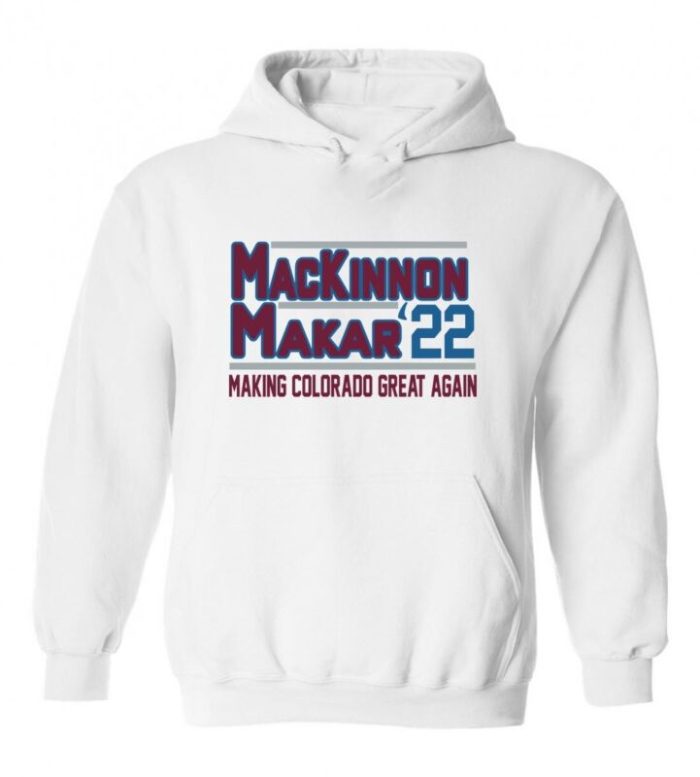 Nathan Mackinnon Cale Makar Colorado Avalanche 2022 Crew Hooded Sweatshirt Unisex Hoodie