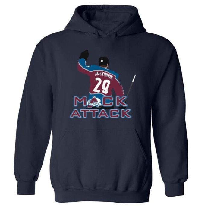 Nathan Mackinnon Colorado Avalanche Mack Attack Crew Hooded Sweatshirt Unisex Hoodie