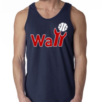 Navy John Wall Washington Wizards "Wall Logo" Unisex Tank Top