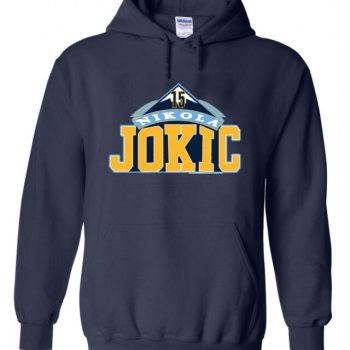 Navy Nikola Jokic Denver Nuggets "Logo" Hoodie Hooded Sweatshirt